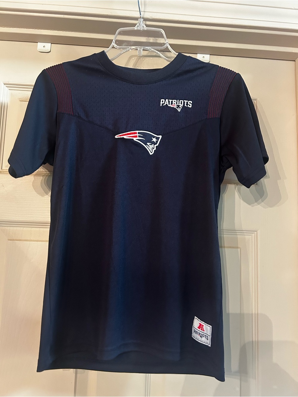 NWOT Kids New England Patriots Football Navy Short-Sleeve Jersey Tee